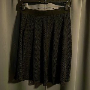 Hot Topic Black Fishnet Skater Skirt